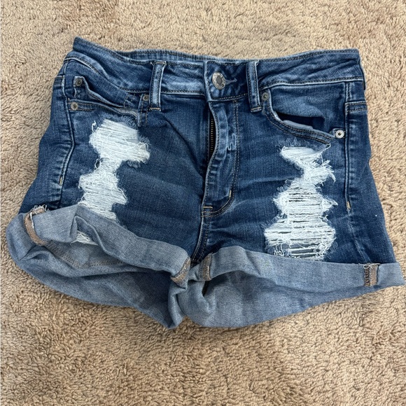 American Eagle High Waisted Jeans Shorts - Picture 1 of 5